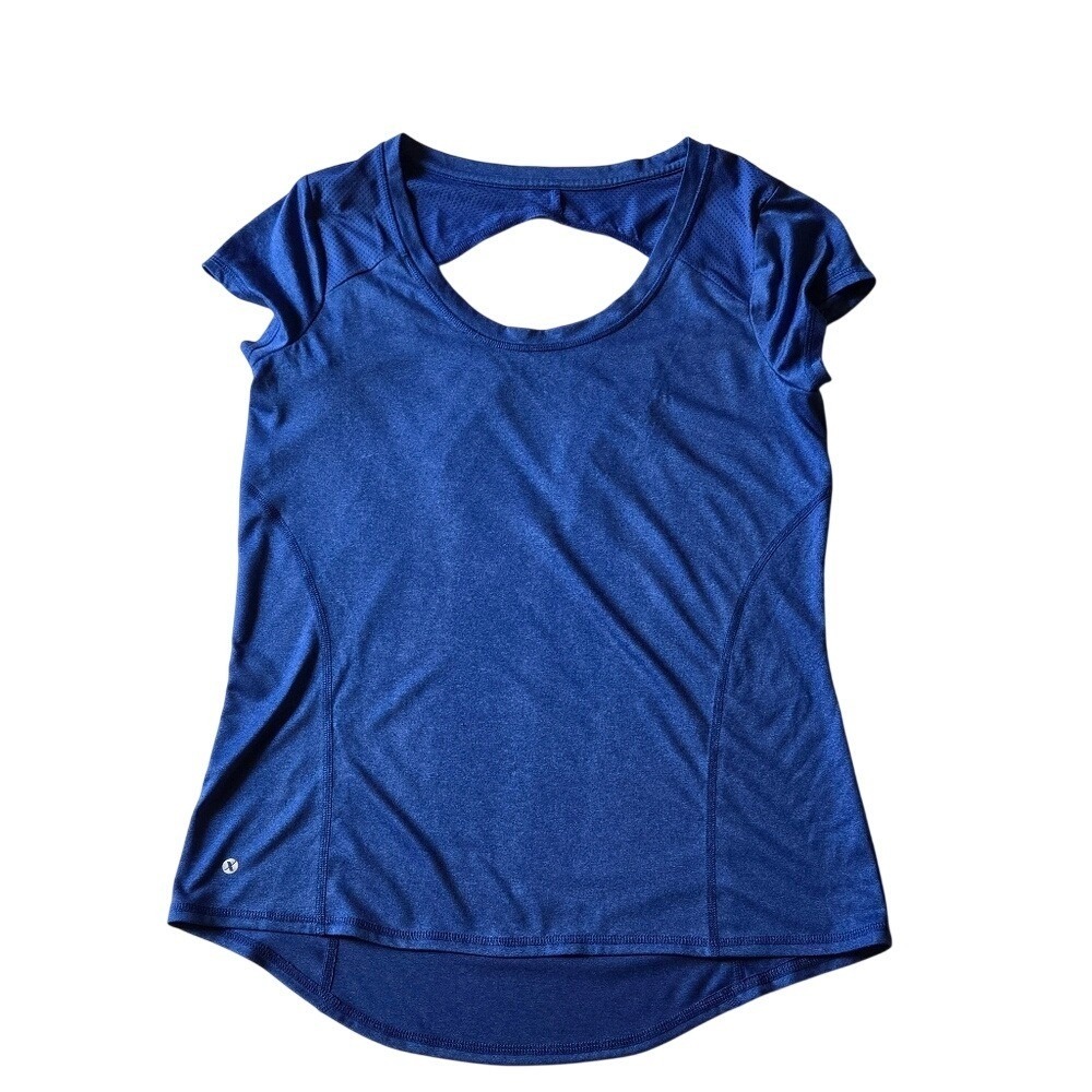 Xersion Women's Blue Athletic Workout Top Size D Moisture Wicking - Picture 3 of 4